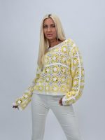 Bluză croșetată cu mâneci clopot - imagine 17