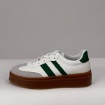 Pantof sneaker cu talpa maro