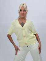 Cardigan din tricot cu mânecă scurtă - imagine 7