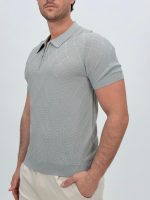 Tricou polo din tricot subțire - imagine 3