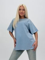 Tricou din bumbac oversized cu ștrasuri - imagine 12