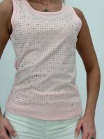 Maiou din bumbac cu ștrasuri - imagine 11