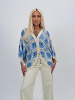 Cardigan raglan croșetat - imagine 5