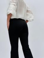 Pantalon office evazat cu curea - imagine 12