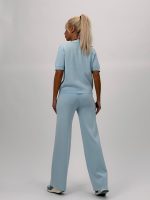 Set din tricot cardigan cu mânecă scurtă și pantalon - imagine 20