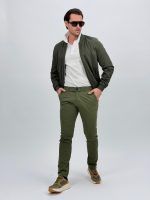 Jachetă bomber cu aspect de piele întoarsă - imagine 19