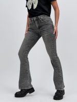 Jeans | Blug gri evazat cu push-up - imagine 2