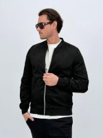 Jachetă bomber cu aspect de piele întoarsă - imagine 21