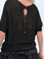 Bluză din tricot cu lurex și nasturi la spate - imagine 10