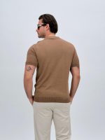 Tricou polo din jerse cu model 3D - imagine 4