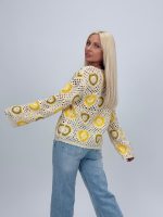 Cardigan croșetat cu model - imagine 13