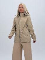 Jachetă din fâș cu fermoar și glugă detașabilă - imagine 14