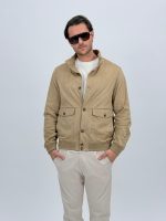 Jachetă cu guler tunică și aspect de piele întoarsă - imagine 6