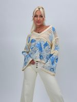 Bluză croșetată cu mâneci tip clopot - imagine 6