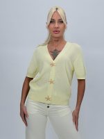 Cardigan din tricot cu mânecă scurtă - imagine 5