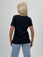 Tricou din bumbac accesorizat cu paiete - imagine 6