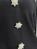 Set din tricot cardigan cu mânecă scurtă și pantalon - imagine 25