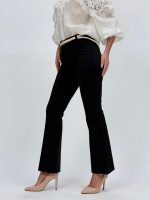 Pantalon office evazat cu curea - imagine 10