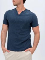 Tricou din jerse cu decolteu în V - imagine 12