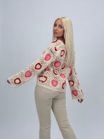 Cardigan croșetat cu model - imagine 17