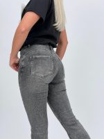 Jeans | Blug gri evazat cu push-up - imagine 4