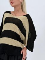 Bluză din tricot cu lurex - imagine 4