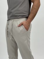 Pantalon din bumbac cu șnur - imagine 5