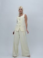 Set vestă și pantalon cu butoni aurii - imagine 2