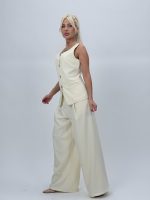 Set vestă și pantalon cu butoni aurii - imagine 3