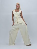 Set vestă și pantalon cu butoni aurii - imagine 4