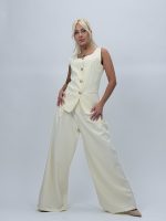 Set vestă și pantalon cu butoni aurii