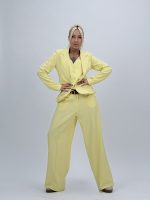 Pantalon wide leg cu curea - imagine 17