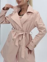 Jachetă trench cu nasturi - imagine 7