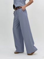 Pantalon wide leg cu curea - imagine 15