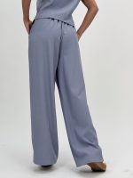 Pantalon wide leg cu curea - imagine 16
