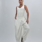 Pantalon baggy cu dungi