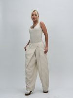 Pantalon baggy cu dungi - imagine 8