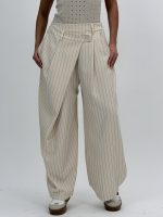 Pantalon baggy cu dungi - imagine 9
