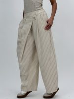 Pantalon baggy cu dungi - imagine 10