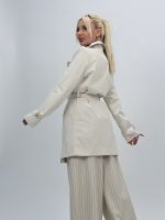 Jachetă trench cu nasturi - imagine 5