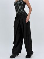 Pantalon baggy cu dungi - imagine 17