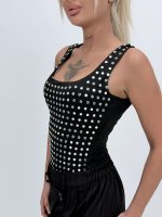Body din lycra cu ștrasuri - imagine 3