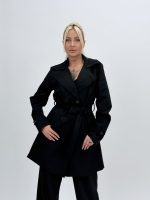 Jachetă trench cu nasturi - imagine 18