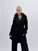 Jachetă trench cu nasturi - imagine 20