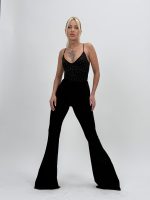 Pantalon colant evazat - imagine 2