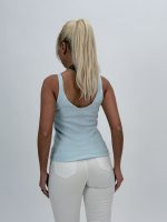 Maiou din tricot fin cu ștrasuri - imagine 4