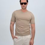 Tricou basic din tricot subțire