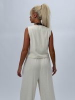 Set vestă și pantalon din in - imagine 19