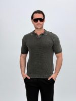 Tricou polo din jerse cu model 3D - imagine 11