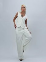 Set vestă și pantalon din in - imagine 2